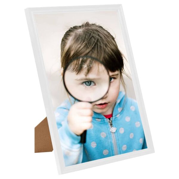 vidaXL Fotor&aacute;mečky kol&aacute;ž 3 ks na stůl b&iacute;l&eacute; 15 x 21 cm MDF