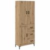 vidaXL Vysok&yacute; bufet Artisanov&yacute; dub 69,5 x 34 x 180 cm Kompozitn&iacute; dřevo
