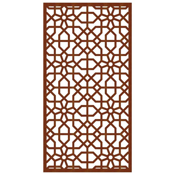 vidaXL Zahradn&iacute; n&aacute;stěnn&aacute; dekorace 105 x 55 cm corten Maursk&yacute; design