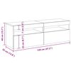 vidaXL TV skř&iacute;ňky s LED osvětlen&iacute;m 2 ks kouřov&yacute; dub 60 x 35 x 40 cm