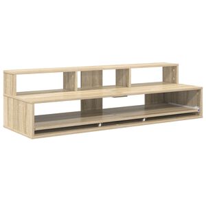 vidaXL Studio stůl Dub sonoma 130 x 42,5 x 36 cm Kompozitn&iacute; dřevo