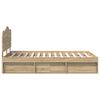 vidaXL R&aacute;m postele s čelo Sonoma 120 x 200 cm Masivn&iacute; borov&eacute; dřevo
