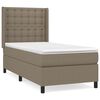 vidaXL Box spring postel s matrac&iacute; taupe 90x200 cm textil
