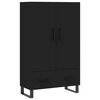 vidaXL Skř&iacute;ň highboard čern&aacute; 69,5 x 31 x 115 cm kompozitn&iacute; dřevo