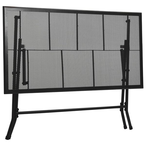 vidaXL 7d&iacute;ln&yacute; zahradn&iacute; j&iacute;deln&iacute; set ocel antracitov&yacute;