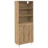 vidaXL Vysok&yacute; bufet Artisanov&yacute; dub 69,5 x 34 x 180 cm Kompozitn&iacute; dřevo