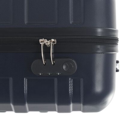 vidaXL Sada skořepinových kufrů na kolečkách 2 ks námořnická modrá ABS