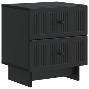 vidaXL Nočn&iacute; skř&iacute;ňka Čern&aacute; 43 x 34,5 x 47,5 cm Kompozitn&iacute; dřevo