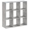 vidaXL Knihovna betonově &scaron;ed&aacute; 102 x 32 x 102 cm kompozitn&iacute; dřevo