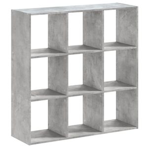 vidaXL Knihovna betonově &scaron;ed&aacute; 102 x 32 x 102 cm kompozitn&iacute; dřevo