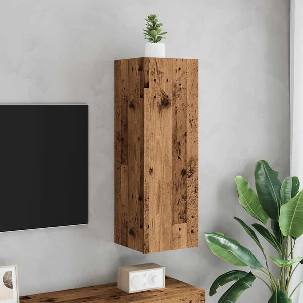 vidaXL TV skř&iacute;ňka old wood 30,5 x 30 x 90 cm kompozitn&iacute; dřevo