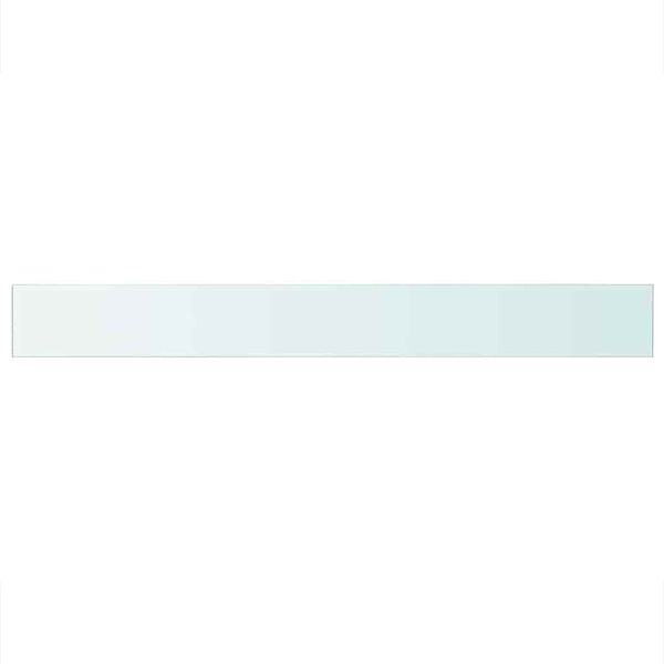 vidaXL Policov&eacute; desky 2 ks sklo čir&eacute; 110 x 12 cm