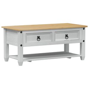 vidaXL Konferenčn&iacute; stolek B&iacute;l&aacute; 100 x 48 x 45 cm