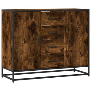 vidaXL Př&iacute;born&iacute;k kouřov&yacute; dub 92 x 35 x 76 cm kompozitn&iacute; dřevo