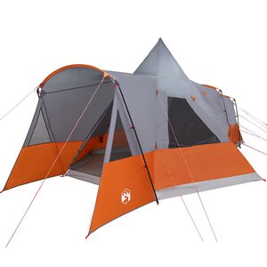 vidaXL Teepee stan pro 8 osob &Scaron;ed&aacute; a oranžov&aacute; 720 x 465 x 295 cm