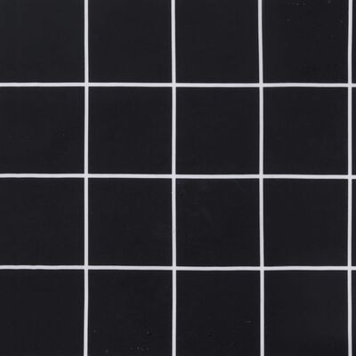 vidaXL Poduška na palety černá kostkovaná 60 x 60 x 8 cm látka oxford