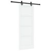 vidaXL Posuvn&eacute; dveře ORKDAL 78 x 202 cm Kompozitn&iacute; dřevo B&iacute;l&aacute; a čern&aacute;