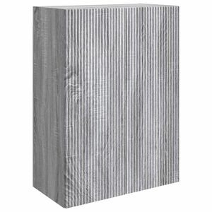 vidaXL N&aacute;stěnn&aacute; skř&iacute;ň &Scaron;ed&yacute; Sonoma 66 x 34,5 x 90 cm Kompozitn&iacute; dřevo