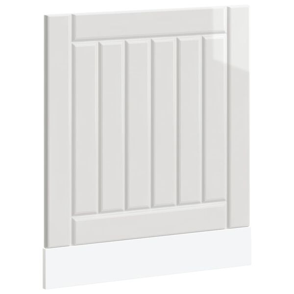 vidaXL Panel na myčku "Lucca" bílý vysoký lesk kompozitní dřevo