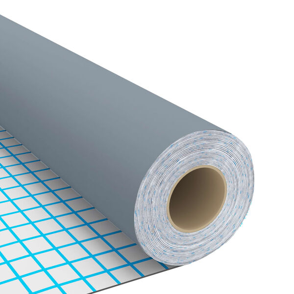 vidaXL Samolepící tapeta na nábytek šedá 500 x 90 cm PVC