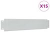 vidaXL Tr&aacute;vn&iacute; lem 15 ks pozinkovan&aacute; ocel 100 x 20 cm