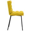 vidaXL J&iacute;deln&iacute; židle 6 ks žlut&eacute; samet