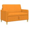 vidaXL Sofa s &uacute;ložn&yacute;m prostorem Tmavě žlut&aacute; 122 x 78 x 87 cm Polyester