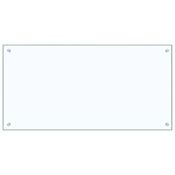 vidaXL Kuchyňsk&aacute; z&aacute;stěna 2 pcs Transparentn&iacute; 100 x 50 cm tvrzen&eacute; sklo
