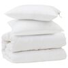 vidaXL Sada přikr&yacute;vek s pol&scaron;t&aacute;řem 3 ks B&iacute;l&aacute; Mikrovl&aacute;kno