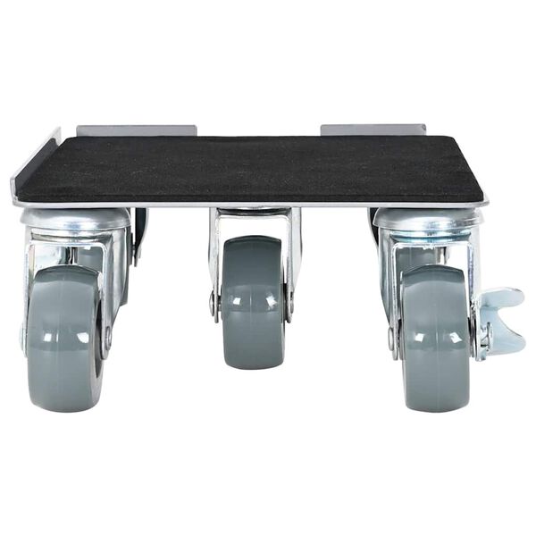 vidaXL Nábytkové kolečka 4 ks se zvedákem 17,5x16x7,5 cm ocel 1600 kg