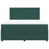 vidaXL Box spring postel s matrac&iacute; tmavě zelen&aacute; 180x200 cm samet