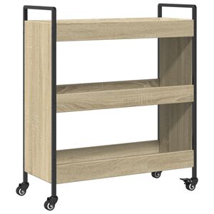 vidaXL Kuchyňsk&yacute; voz&iacute;k dub sonoma 70 x 30 x 82 cm kompozitn&iacute; dřevo