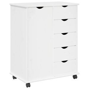 vidaXL Kolejov&aacute; skř&iacute;ň 63,5 x 39 x 79 cm Masivn&iacute; borovicov&eacute; dřevo B&iacute;l&aacute;