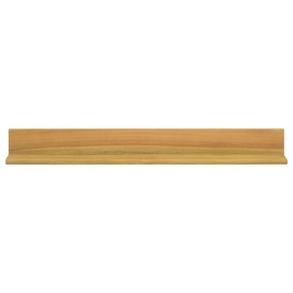 vidaXL N&aacute;stěnn&eacute; police 2 ks 90 x 10 x 10 cm masivn&iacute; teakov&eacute; dřevo