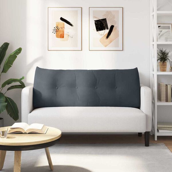 vidaXL Pol&scaron;t&aacute;ř na z&aacute;da Tmavě &scaron;ed&aacute; 120 x 24 x 50 cm samet