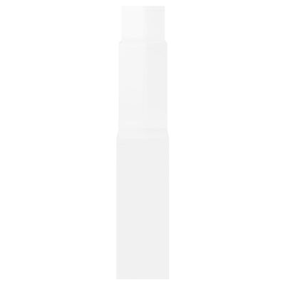 vidaXL Nástěnná krychlová police bílá lesklá 80x15x78,5 cm dřevotříska