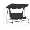 vidaXL Zahradn&iacute; houpačka se stř&iacute;&scaron;kou antracitov&aacute;