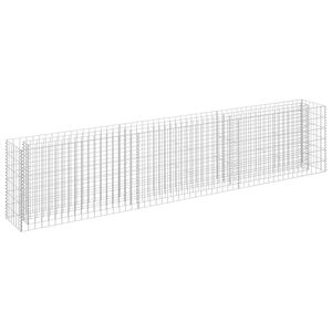 vidaXL Gabionov&yacute; vyv&yacute;&scaron;en&yacute; z&aacute;hon pozinkovan&aacute; ocel 270 x 30 x 60 cm
