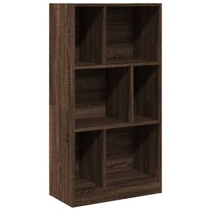 vidaXL Knihovna hněd&yacute; dub 57 x 28,5 x 107,5 cm kompozitn&iacute; dřevo