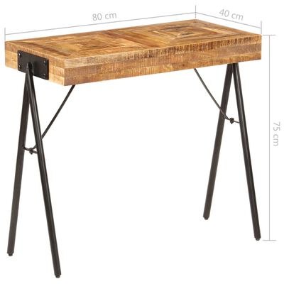 vidaXL Konzolový stolek z masivního mangovníku 80 x 40 x 75 cm