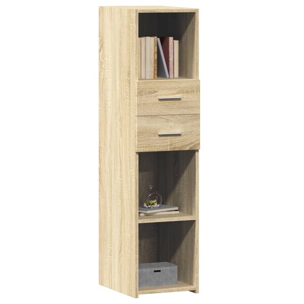 vidaXL Skř&iacute;ň highboard dub sonoma 30 x 42,5 x 124 cm kompozitn&iacute; dřevo