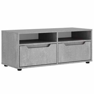 vidaXL TV skř&iacute;ňka VISNES betonově &scaron;ed&aacute; 100x40x38 cm kompozitn&iacute; dřevo