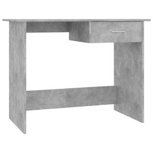 vidaXL Psac&iacute; stůl betonově &scaron;ed&yacute; 100 x 50 x 76 cm kompozitn&iacute; dřevo