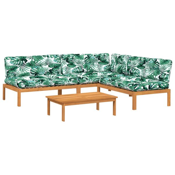 vidaXL 4d&iacute;ln&aacute; zahradn&iacute; paletov&aacute; sedac&iacute; souprava podu&scaron;ky masivn&iacute; ak&aacute;cie