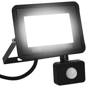 vidaXL LED reflektor se senzorem 30 W studen&eacute; b&iacute;l&eacute; světlo