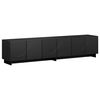 vidaXL TV stolek 179.5 x 34.5 x 40 cm Čern&aacute; Kompozitn&iacute; dřevo