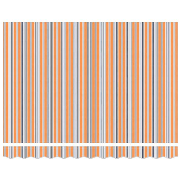 vidaXL Budsorovatelné zastřešení Pestrý pruh 300x250 cm textil