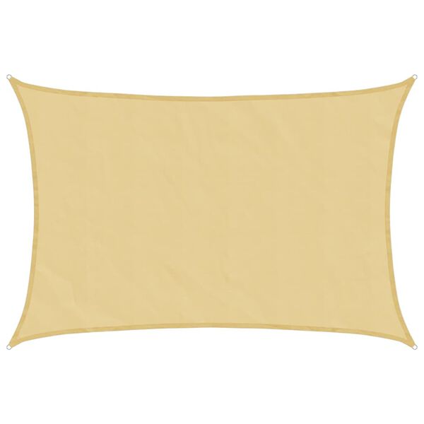 vidaXL St&iacute;nic&iacute; plachta p&iacute;skov&aacute; 6x4 m 100% polyester oxford