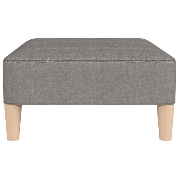 vidaXL Podnožka světle &scaron;ed&aacute; 78 x 56 x 32 cm textil