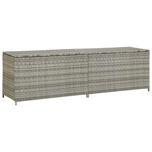 vidaXL Zahradn&iacute; &uacute;ložn&yacute; box polyratan 200 x 50 x 60 cm &scaron;ed&yacute;